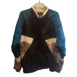 Vintage 90's Roundtree & York Sport Nylon Zip Up Windbreaker Size Large